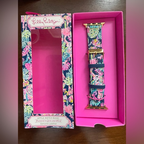Lilly Pulitzer Seen and Herd Apple Watch Band NEW BOXED - Picture 3 of 4